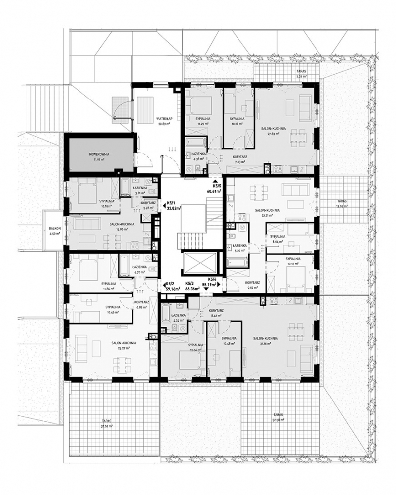 NOWA ZATORSKA - Budynek E - sprzedany - Parter - sprzedany