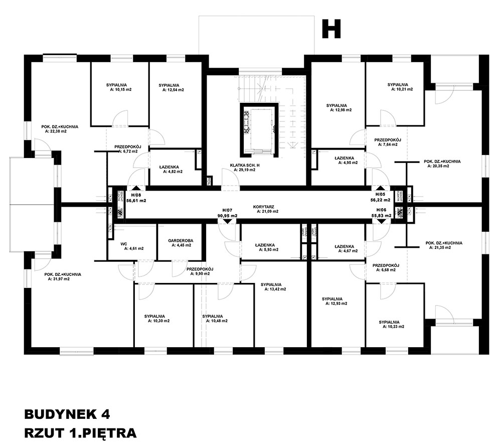 Stara Mleczarnia - Budynek B4 - SPRZEDANY - Piętro 1