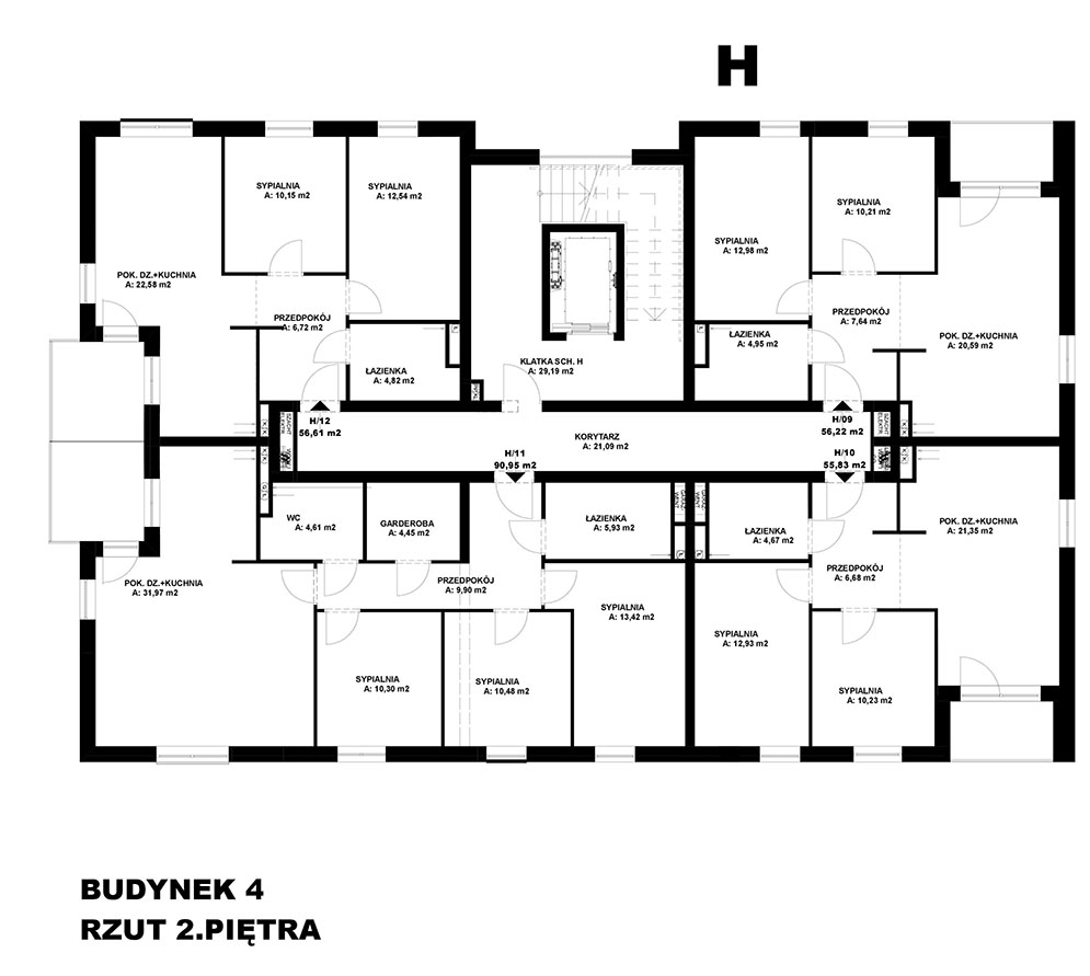 Stara Mleczarnia - Budynek B4 - SPRZEDANY - Piętro 2