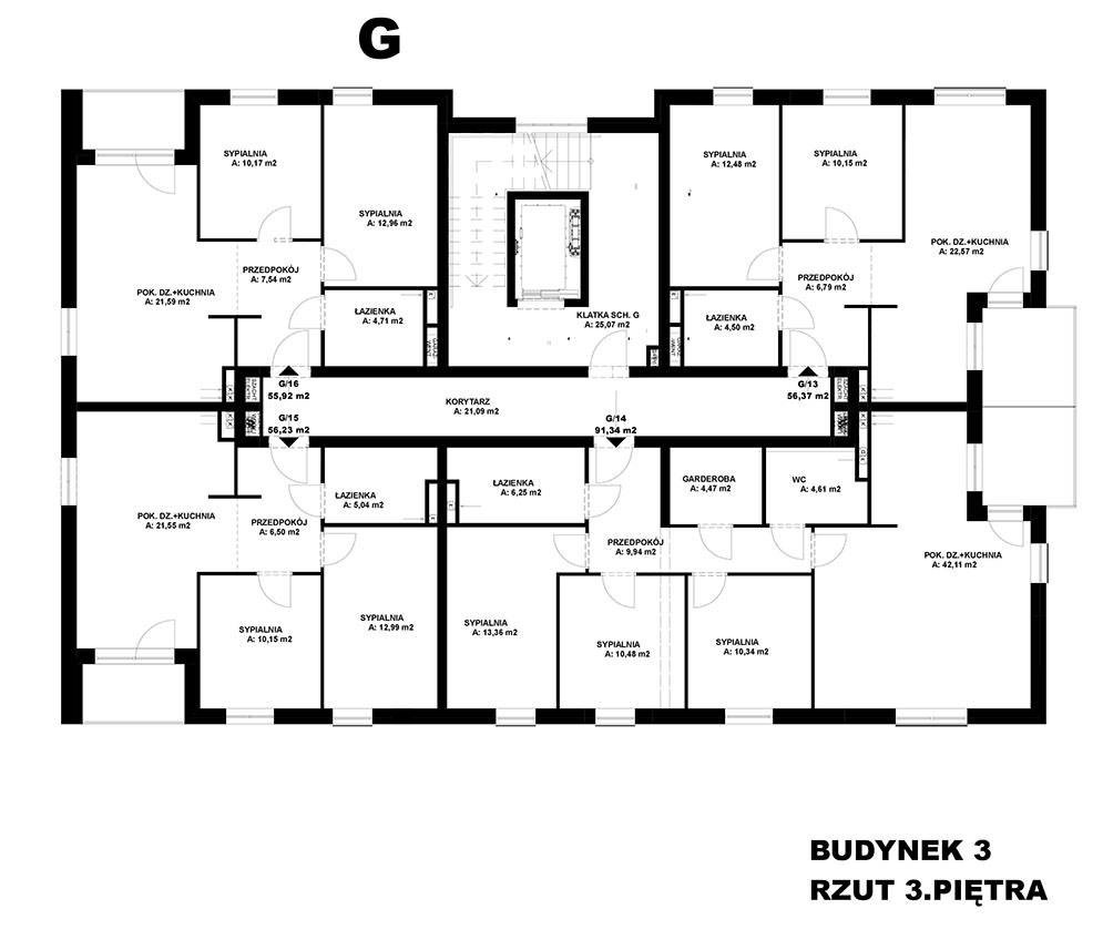 Stara Mleczarnia - Budynek B3 - SPRZEDANY - Piętro 3