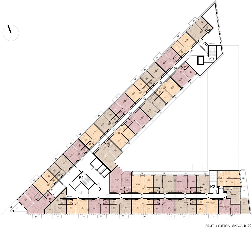 Apartamentowiec ZWYCIĘSKA 3 - Piętro 4