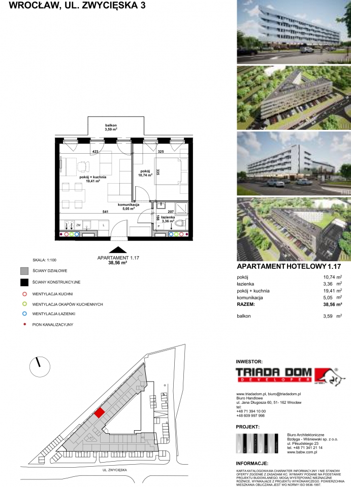 Apartament 1.17 (z najemcą)