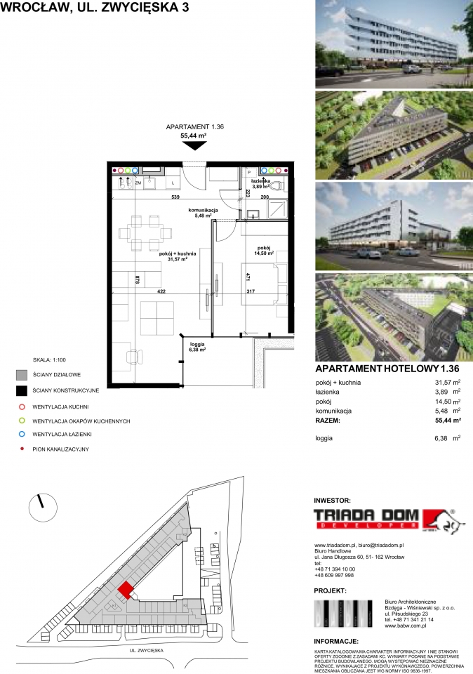 Apartament 1.36 (z najemcą)