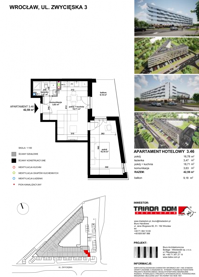 Apartament 3.46 (z najemcą)