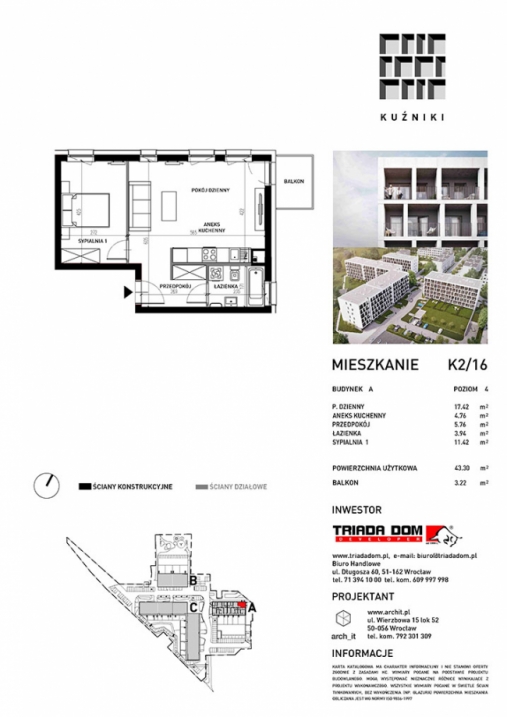 Mieszkanie K2/16 MDM