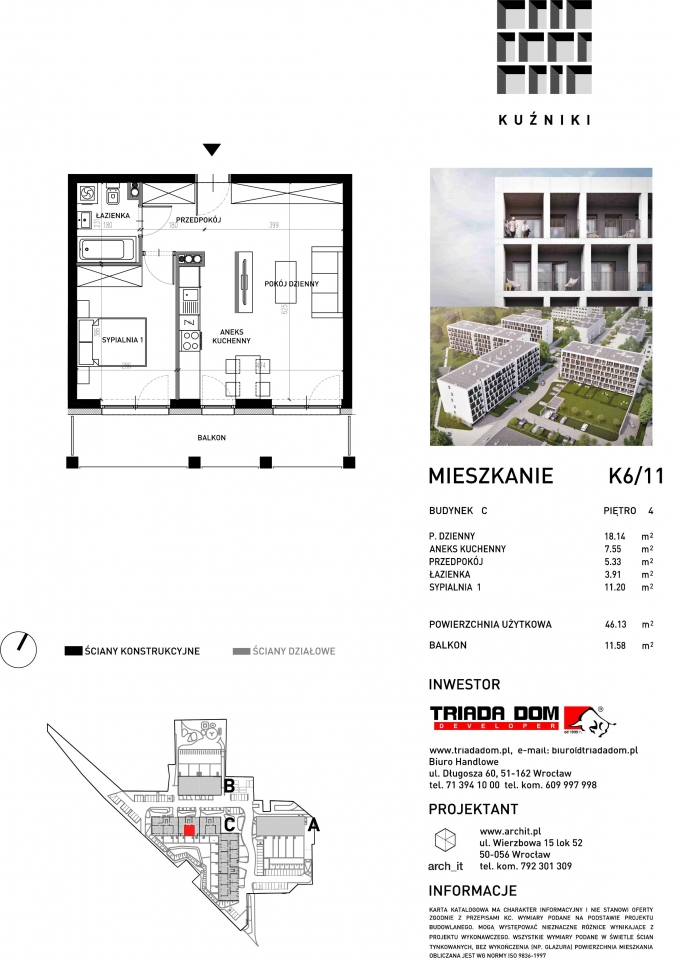 Mieszkanie K6/11