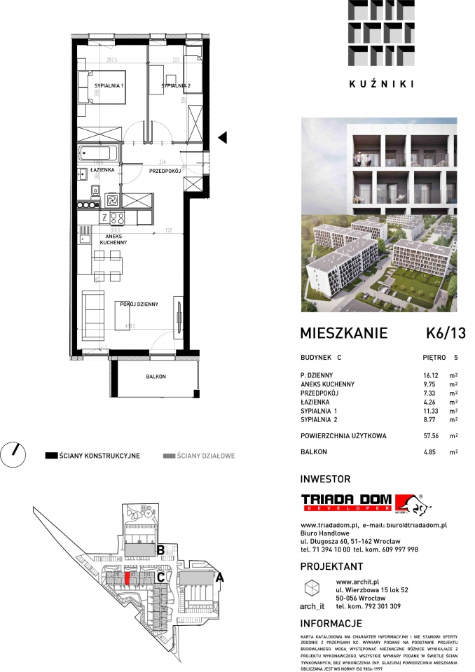 Mieszkanie K6/13